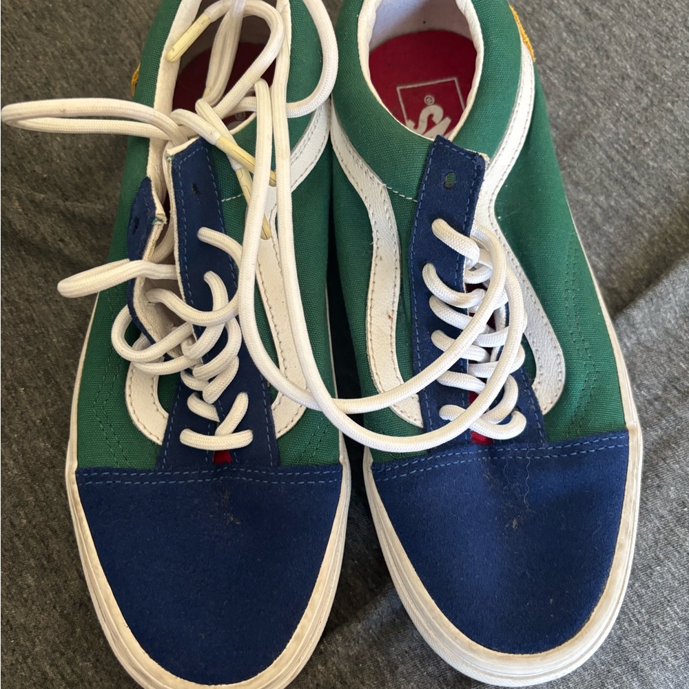 Vans Kids Sneakers - Green, Blue, White